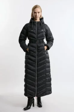 Real Down Packable Maxi Coat