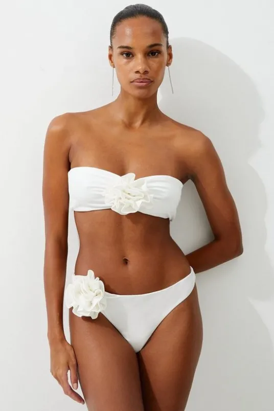 Rosette Detail Bikini Set