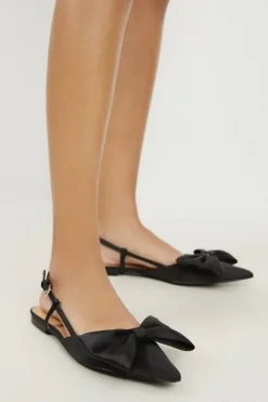 Satin Bow Detail Flat