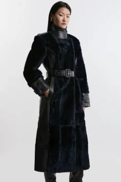 Shearling Trench Coat