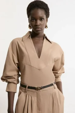 Tailored Collared Long Sleeve Shirt