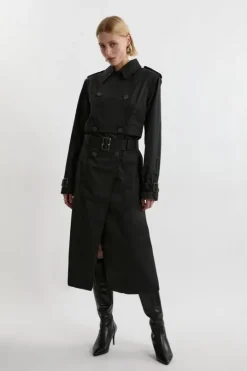 Tailored Cotton Multiway Trench Coat