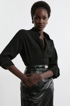 Tailored Crepe Essential Shirt