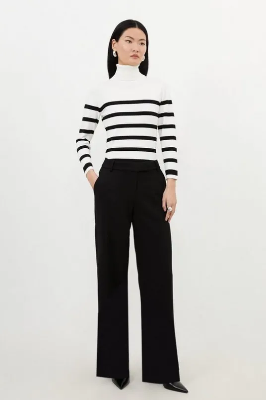 Tailored Essential Straight Leg Pants