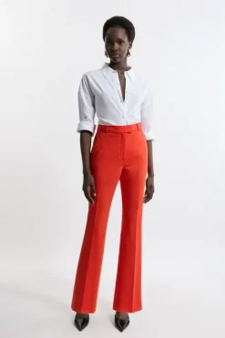 Tailored Flare Slim Leg Pants