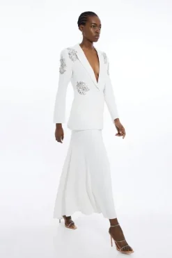 Tailored Maxi Waterfall Skirt