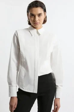 Tailored Pin Tuck Waist Shirt