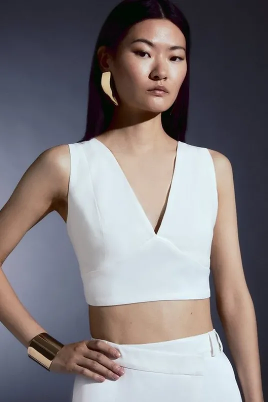 Tailored Satin Back Crepe Set