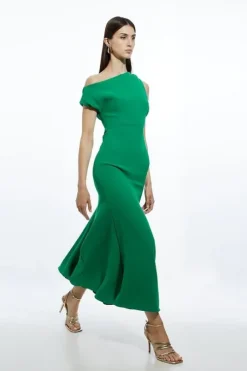 Tall Fluid Tailored Drop Shoulder Maxi Dress