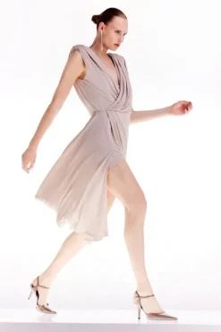 Tall OOTO Premium Viscose Jersey Draped Mini Dress