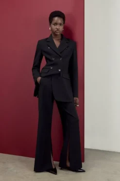 The Founder Compact Stretch Wide Leg Pants