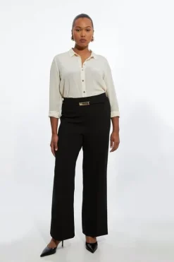 The Founder Plus Size Compact Stretch High Waisted Belted Co-ord