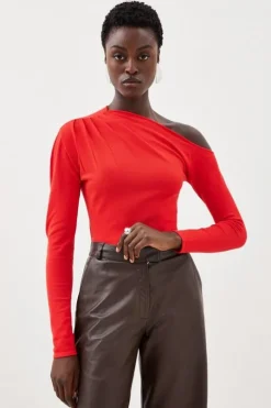 Viscose Blend Asymmetric Sweater