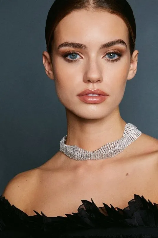 Wavy Diamante Necklace