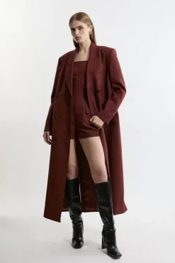 Wool Blend Tailored Romper